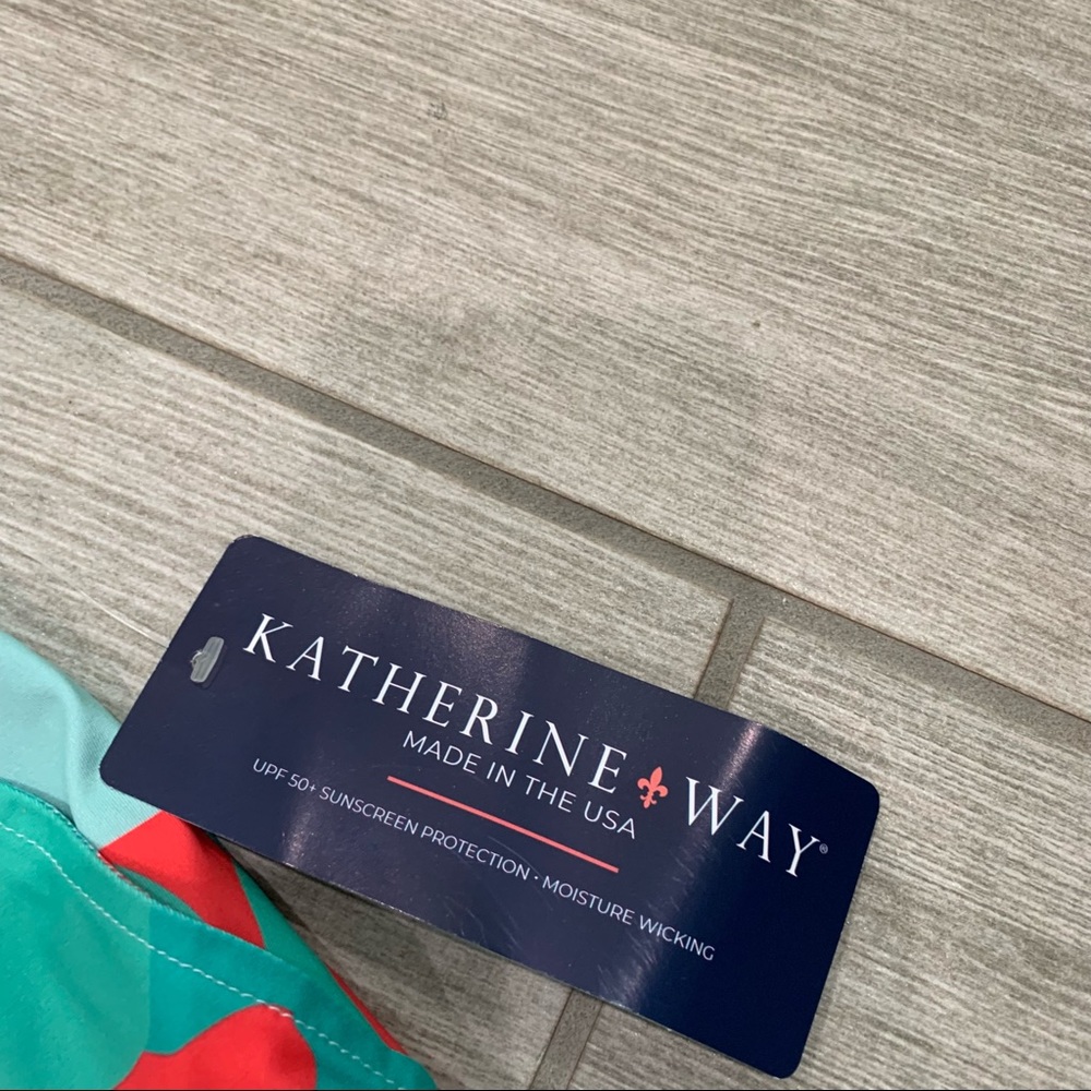 Katherine Way turquoise and red golf skirt - Picture 8 of 8